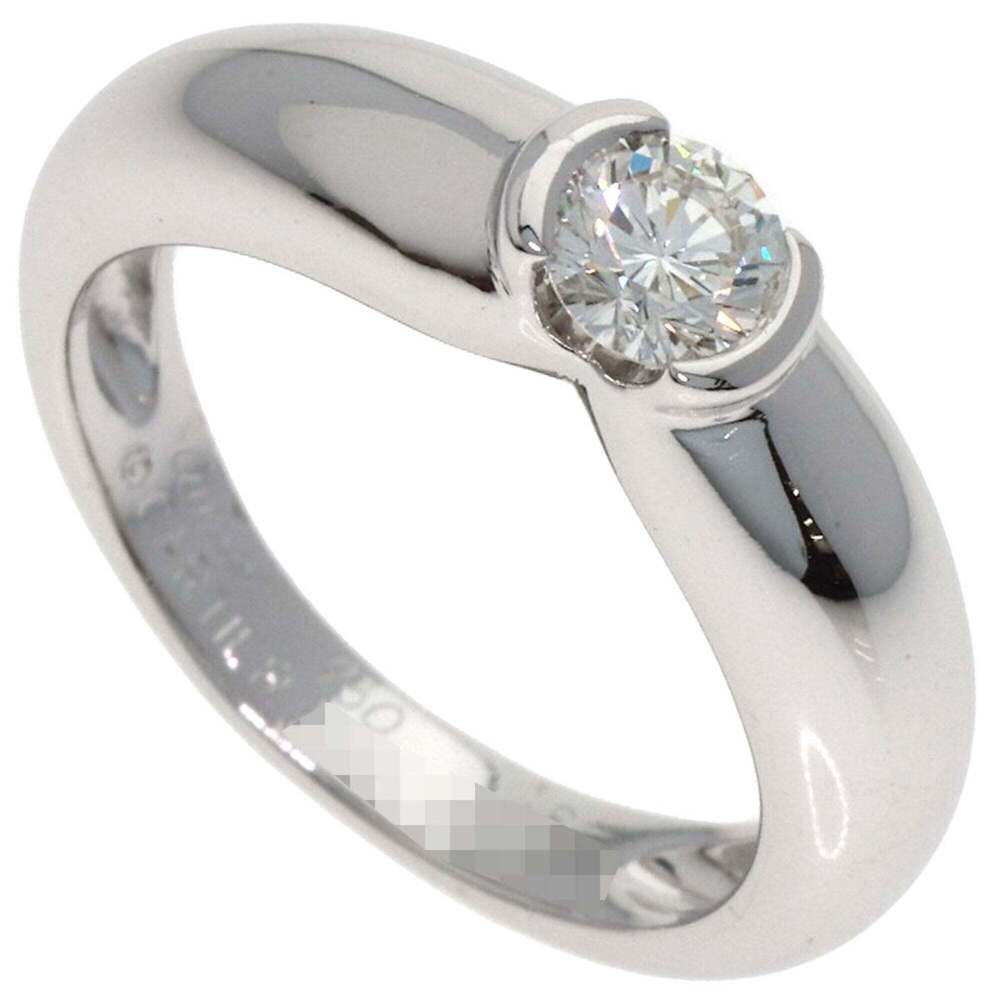 CARTIER Authentic 18k Silver Diamond Ring #48